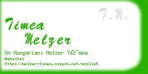timea melzer business card